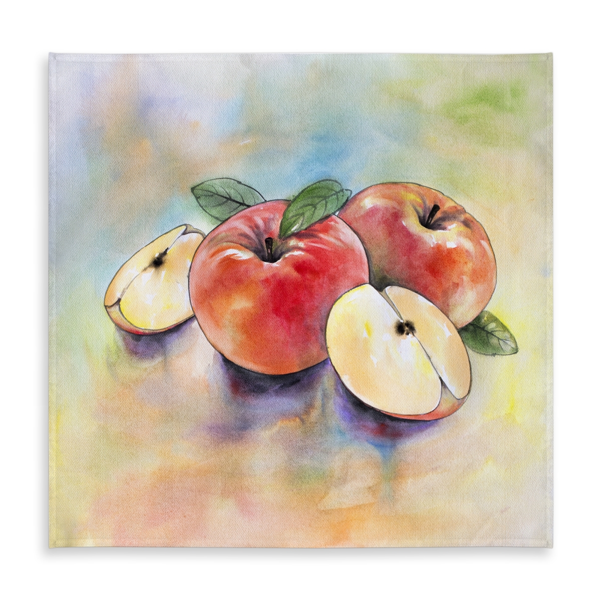Picture of Begin Home Decor C1TC5858U4XMNR 58 x 58 in. Apple Harvest Tablecloth - Indoor & Outdoor Yellow Decor