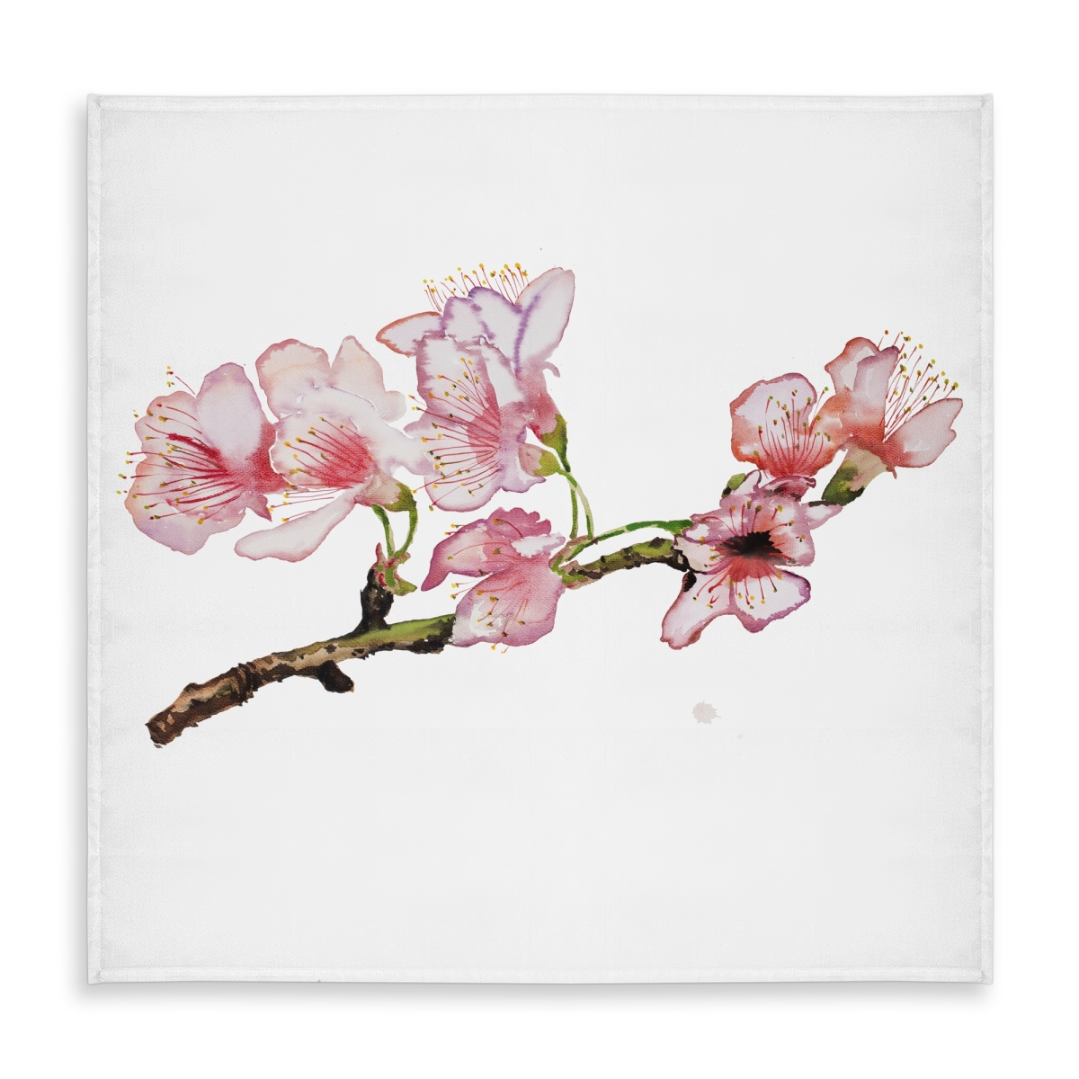 Picture of Begin Home Decor C1TC58589ZHMTF 58 x 58 in. Cherry Blossom Tablecloth - Indoor & Outdoor Floral Home Decor