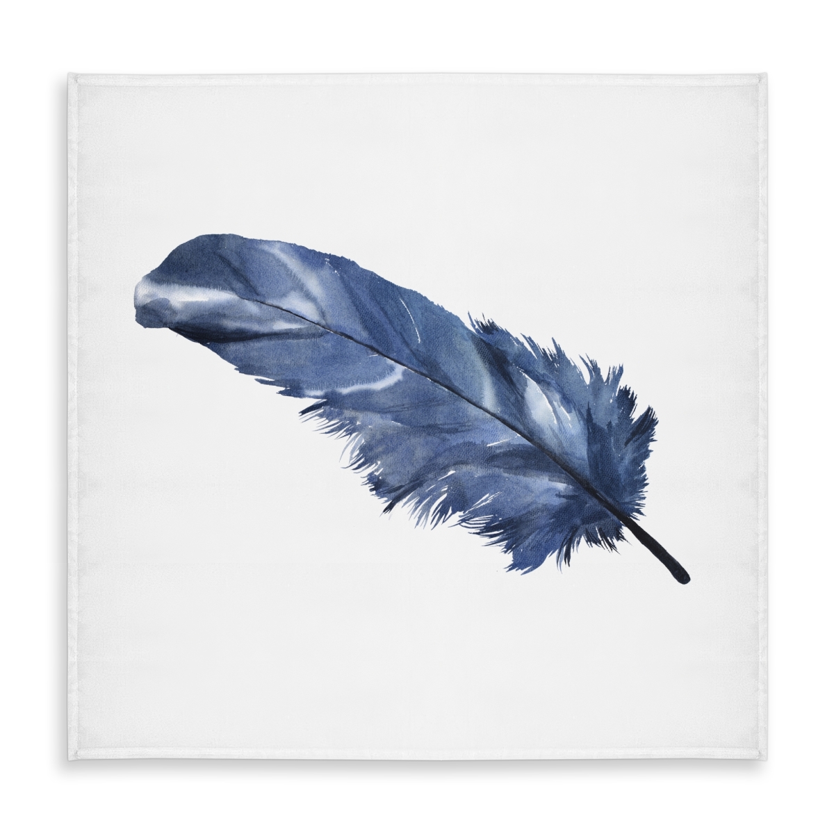 Picture of Begin Home Decor C1TC5858TA1K9V 58 x 58 in. Blue Feather Animals Bedroom Bohemian Tablecloth - Home Decor