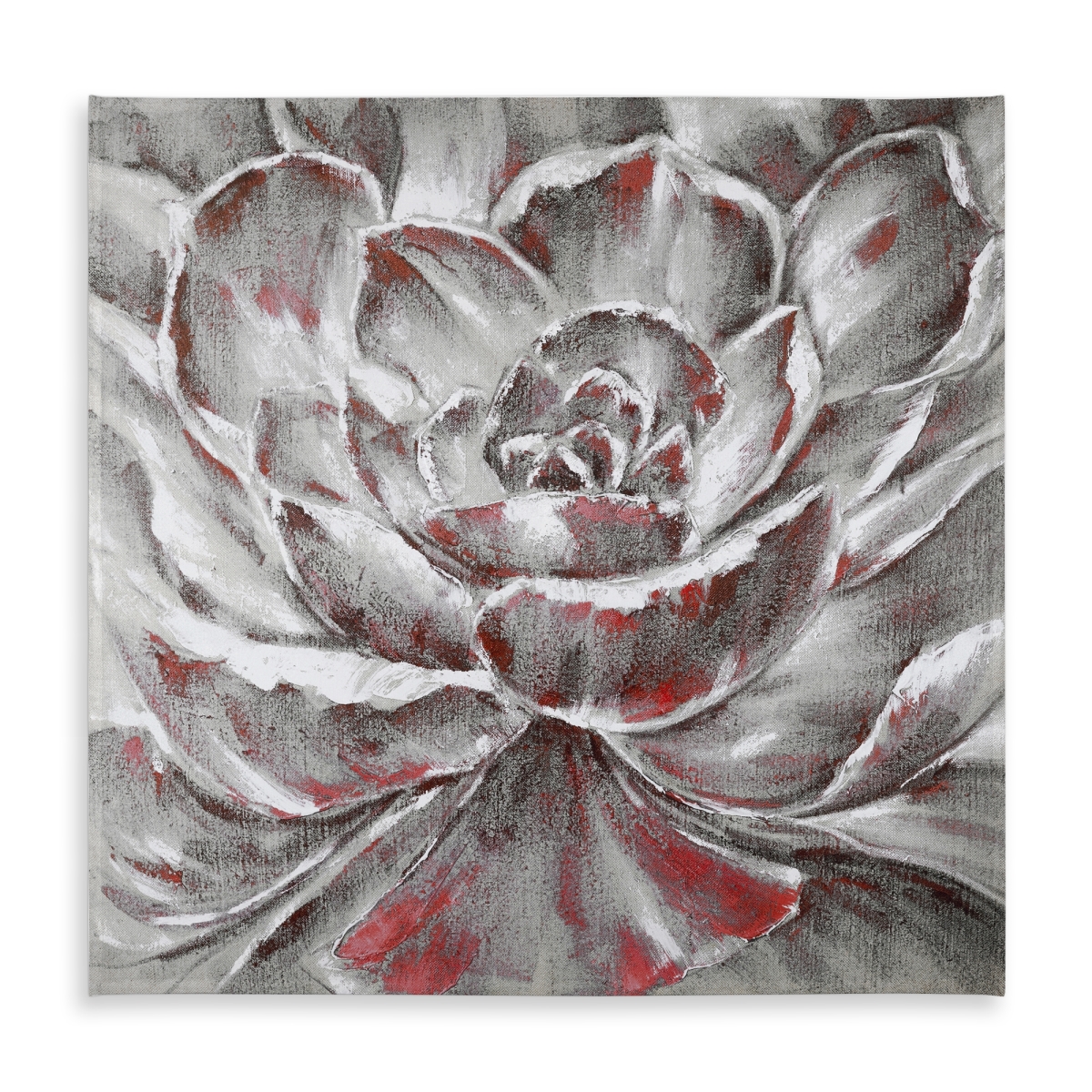 Picture of Begin Home Decor C1TC5858W9XYZK 58 x 58 in. Gray & Pink Floral Tablecloth - Indoor Outdoor Home Decor