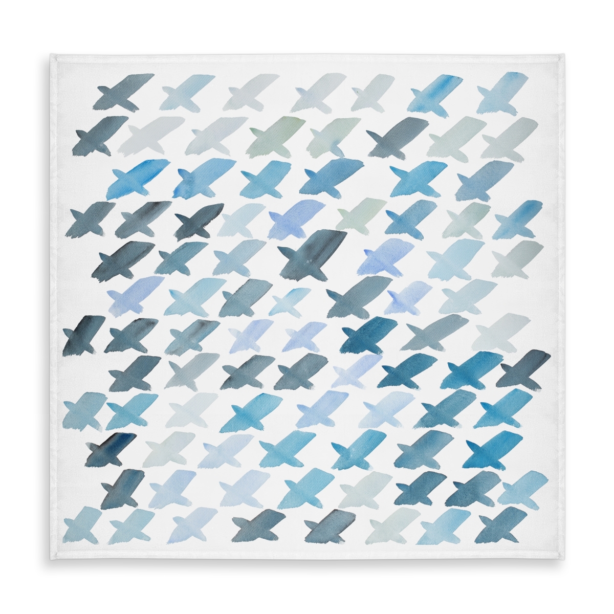 Picture of Begin Home Decor C1TC58582QBLM1 58 x 58 in. Blue Minimalist Abstract Tablecloth - X Pattern Home Decor