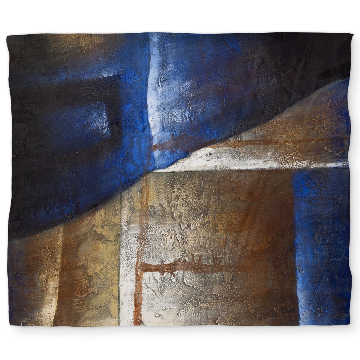C1DCKSW0KV9W9Z Bronze Shapes Blue Light King Size Duvet Cover - Abstract Pattern