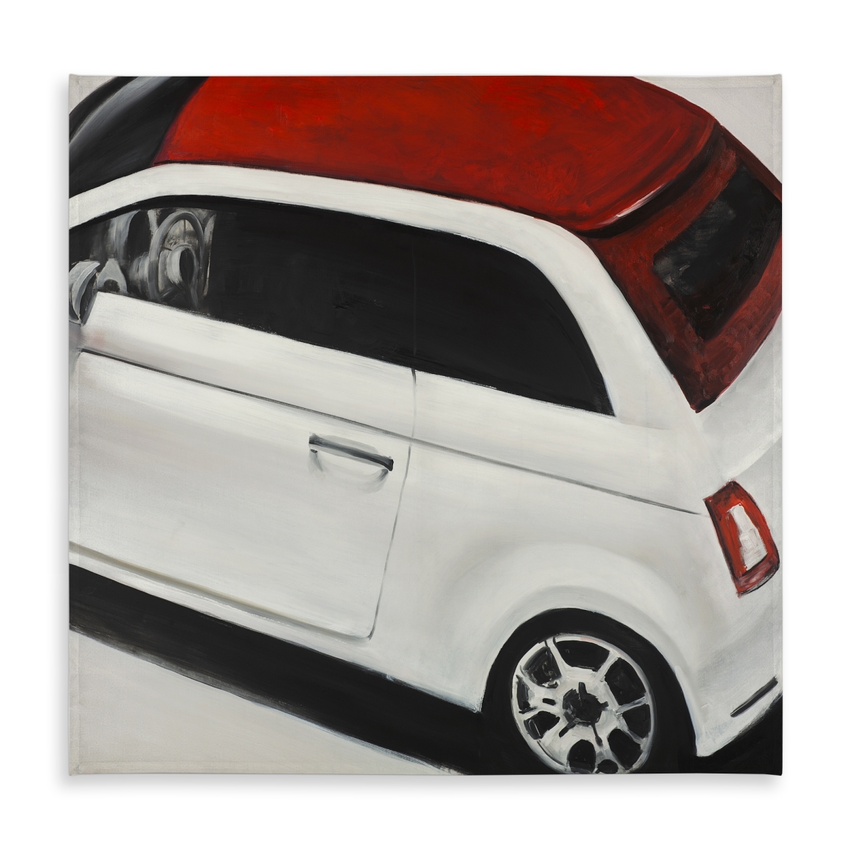 Picture of Begin Home Decor C1TC5858QBGK2E 58 x 58 in. Italian Red & White Car Tablecloth - Indoor Outdoor Decor