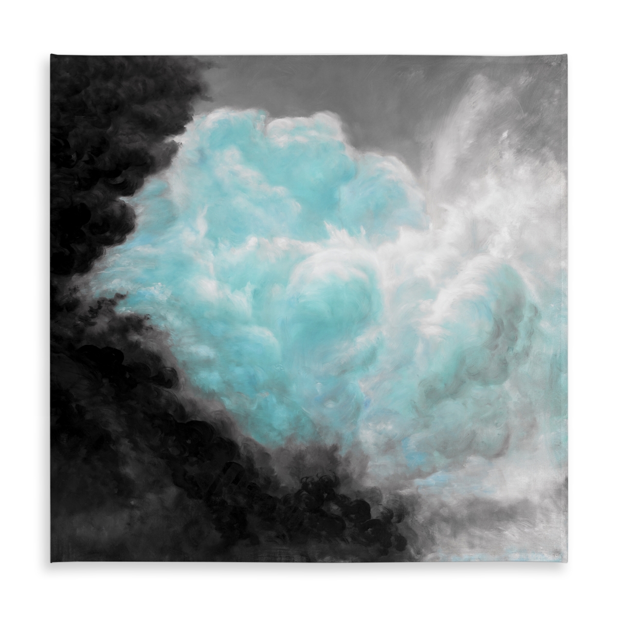 Picture of Begin Home Decor C1TC58581DHM72 58 x 58 in. Turquoise Clouds Tablecloth - Indoor & Outdoor - Home Decor
