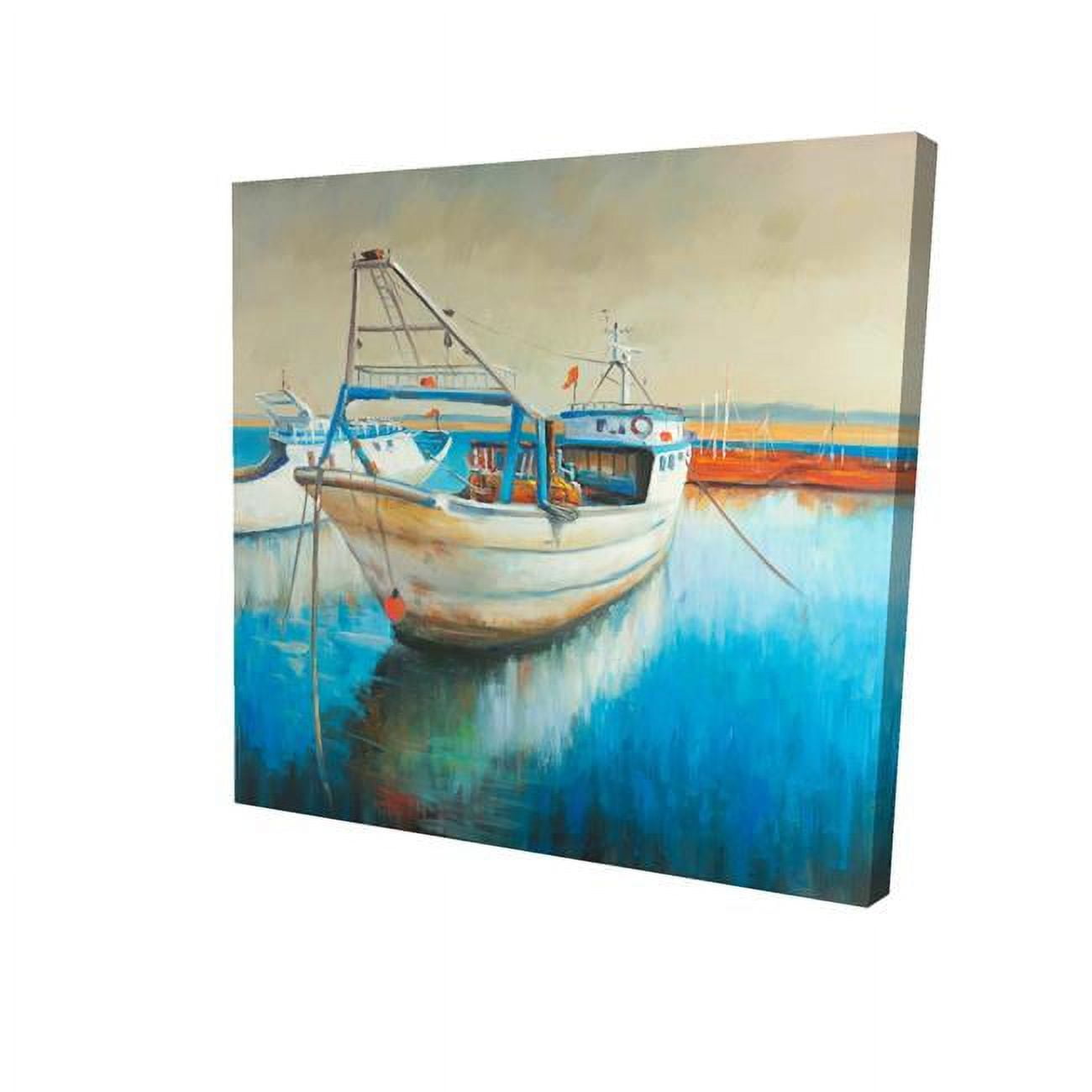 8 x 8 in. Fishing Boat-Print on Canvas