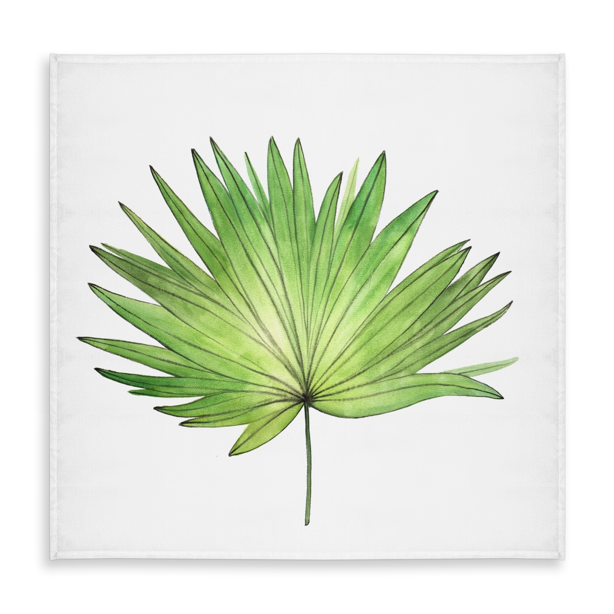 Picture of Begin Home Decor C1TC5858LF9NLY 58 x 58 in. Petticoat Palm Botanical Tablecloth - Indoor & Outdoor Decor