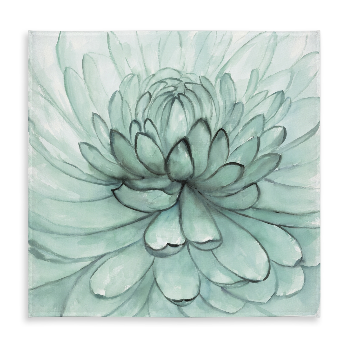 Picture of Begin Home Decor C1TC5858CB9XBB 58 x 58 in. Turquoise Flower Tablecloth - Indoor & Outdoor Floral Decor