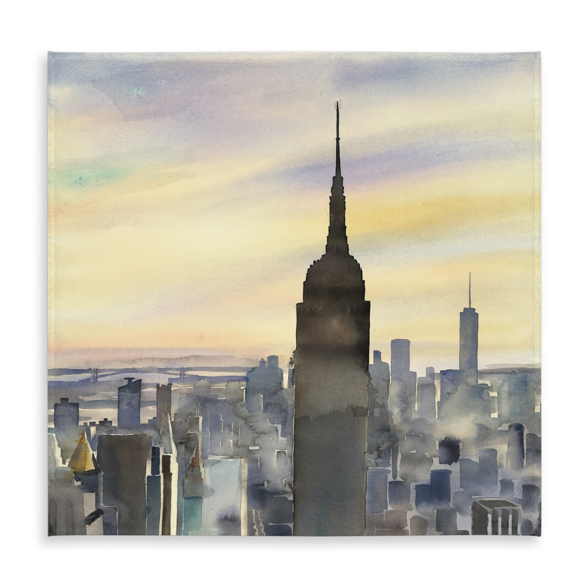 Picture of Begin Home Decor C1TC5858JIH3C3 58 x 58 in. Sunset Over York City Tablecloth - Indoor & Outdoor Decor