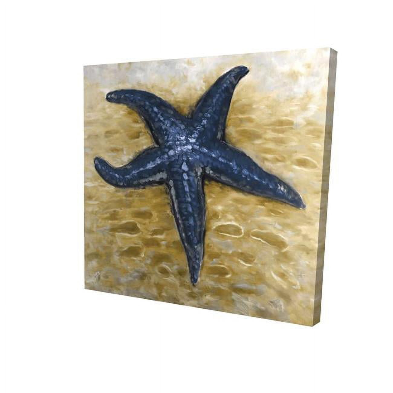 8 x 8 in. Blue Starfish-Print on Canvas