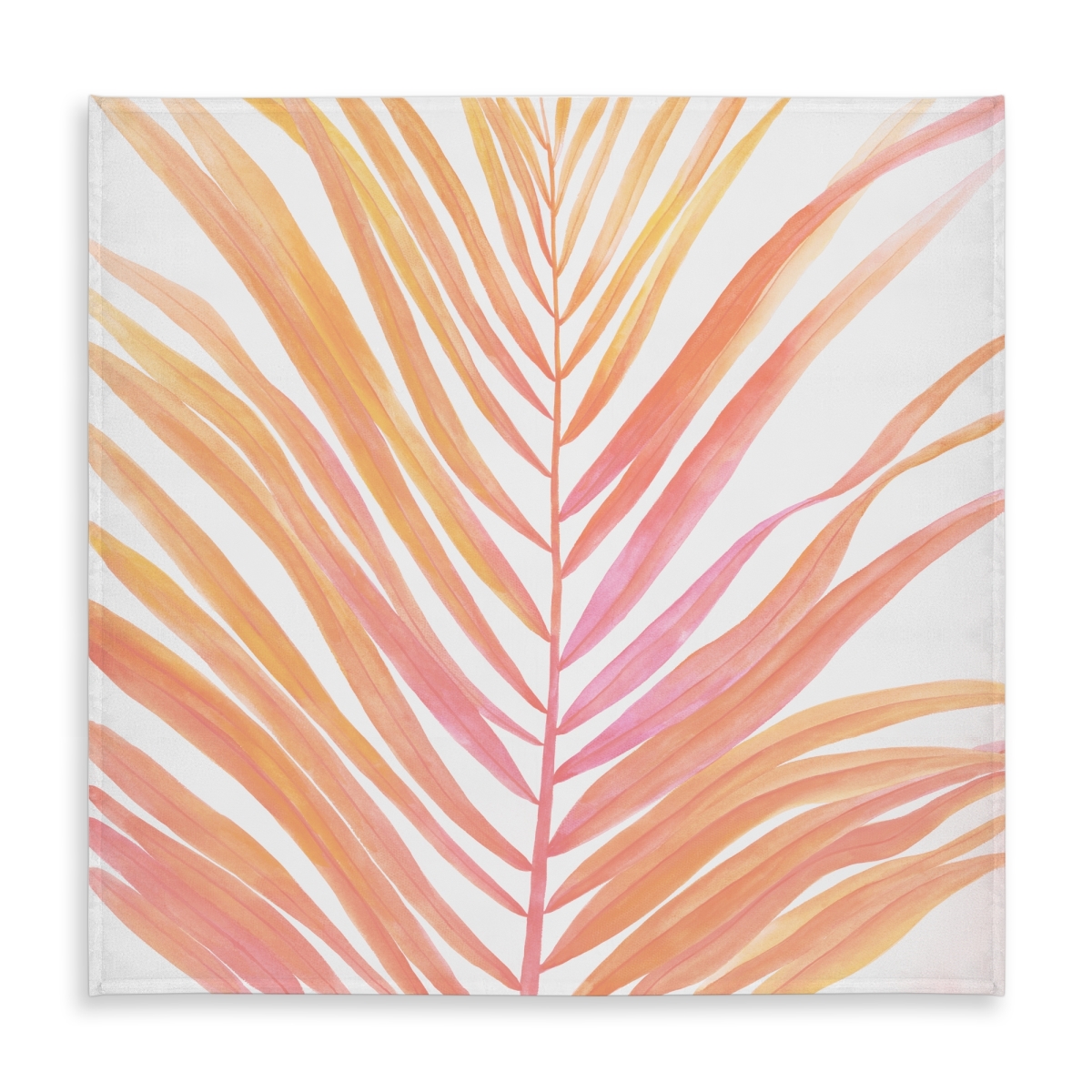Picture of Begin Home Decor C1TC5858CJZDGK 58 x 58 in. Pink Floral Botanical Tablecloth - Glam Palm Leaf Home Decor
