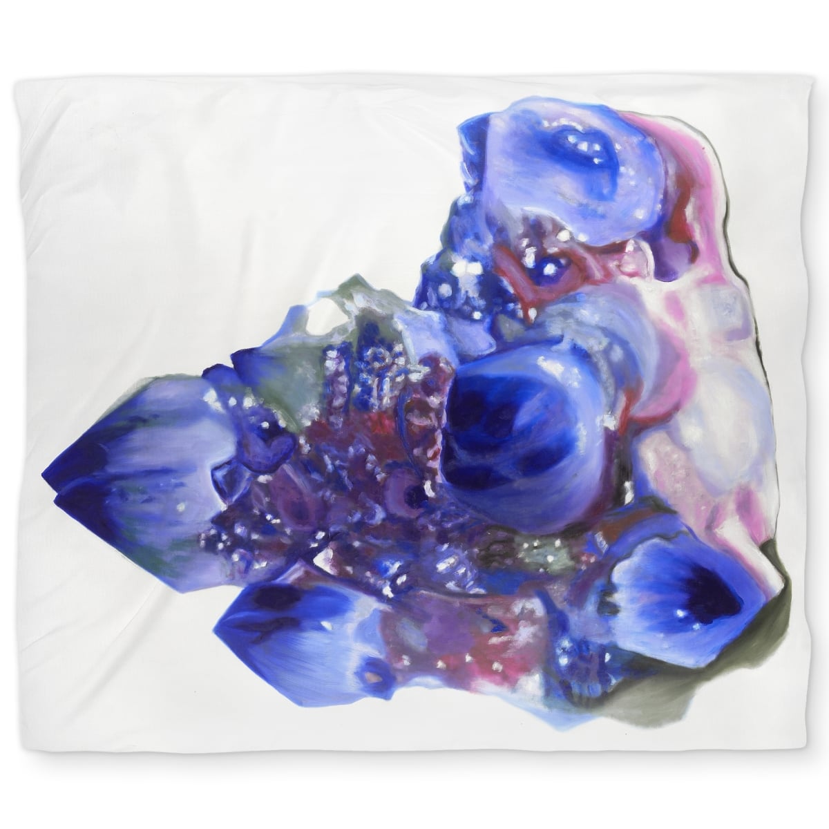 C1DCKSW0NC00D7 Blue Purple Quartz Crystal King Size Duvet Cover - Home Decor