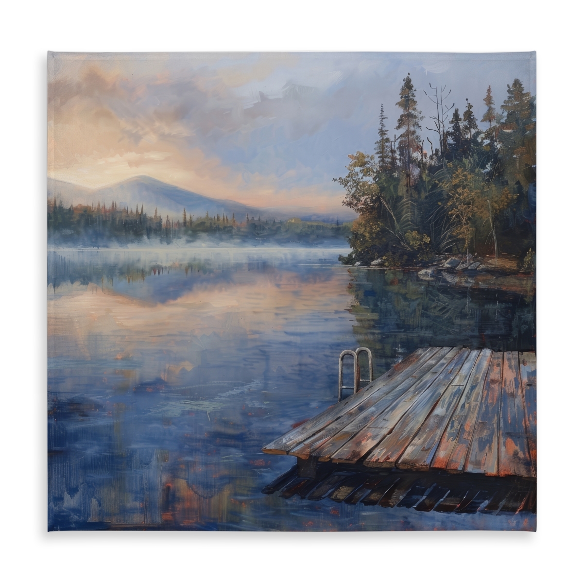 Picture of Begin Home Decor C1TC5858YU3E72 58 x 58 in. Dock Indoor & Outdoor Tablecloth - Stylish Home Decor Essential