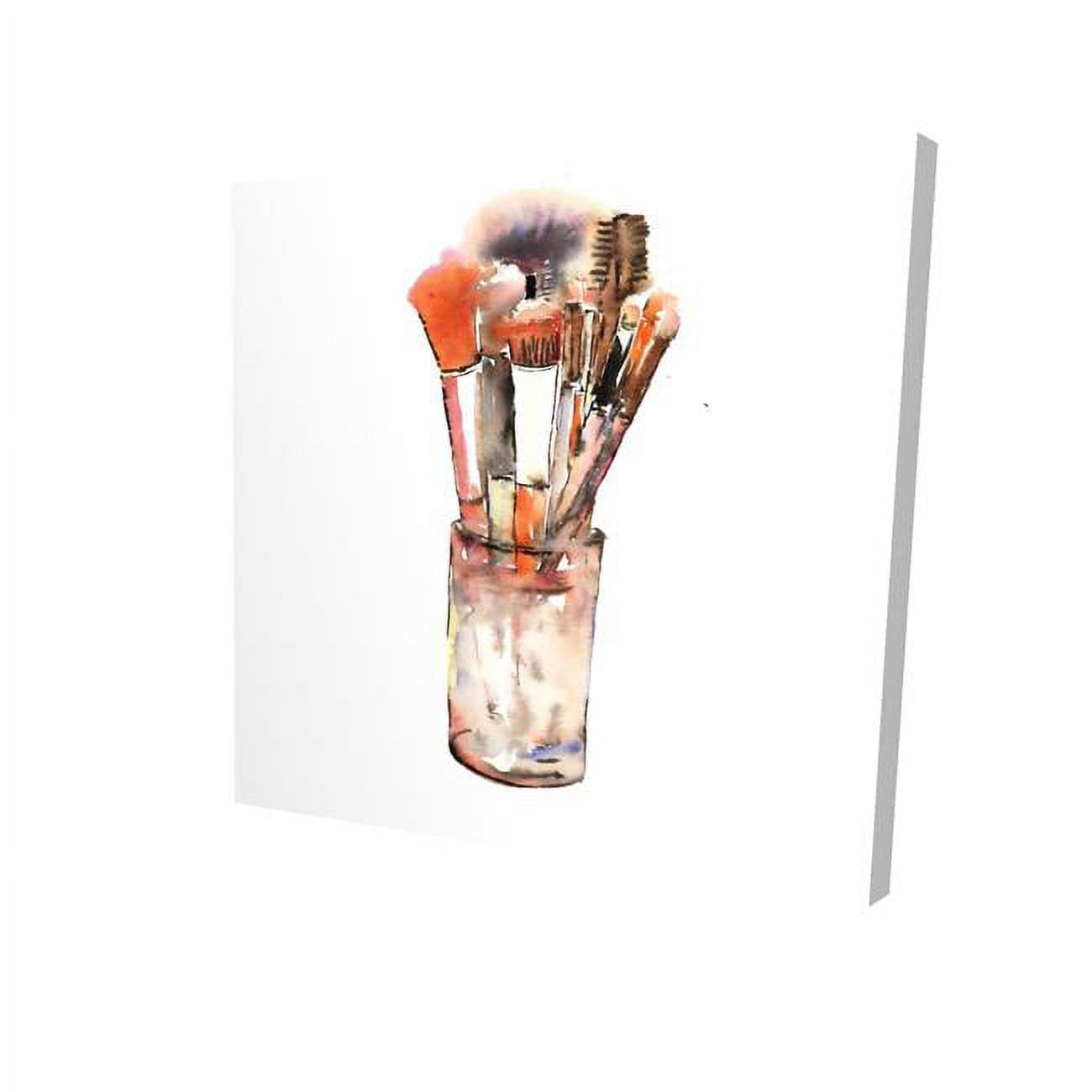 8 x 8 in. Set of Make-Up Brushes-Print on Canvas