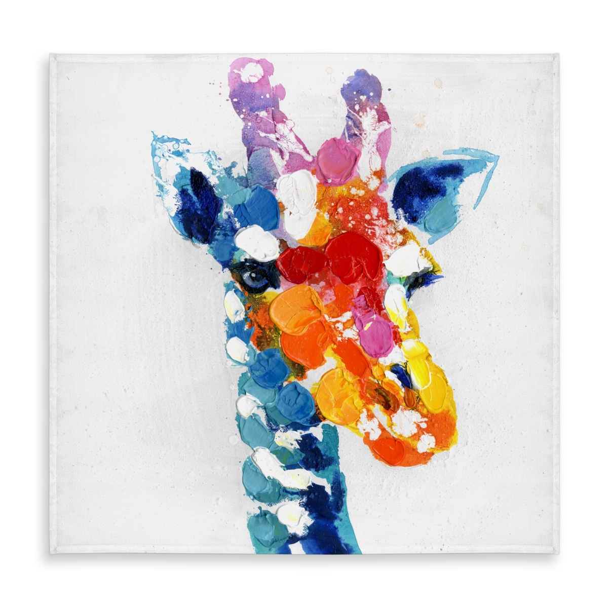 Picture of Begin Home Decor C1TC585894S4YQ 58 x 58 in. Color Spotted Giraffe Tablecloth - African Decor - Indoor & Outdoor