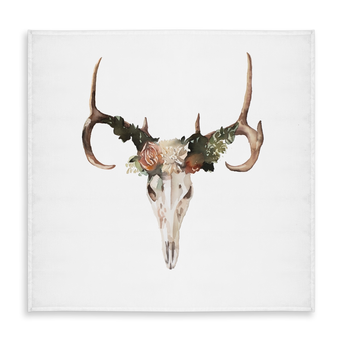 Picture of Begin Home Decor C1TC585802D3M2 58 x 58 in. Rustic Deer Skull Tablecloth - Indoor & Outdoor Home Decor