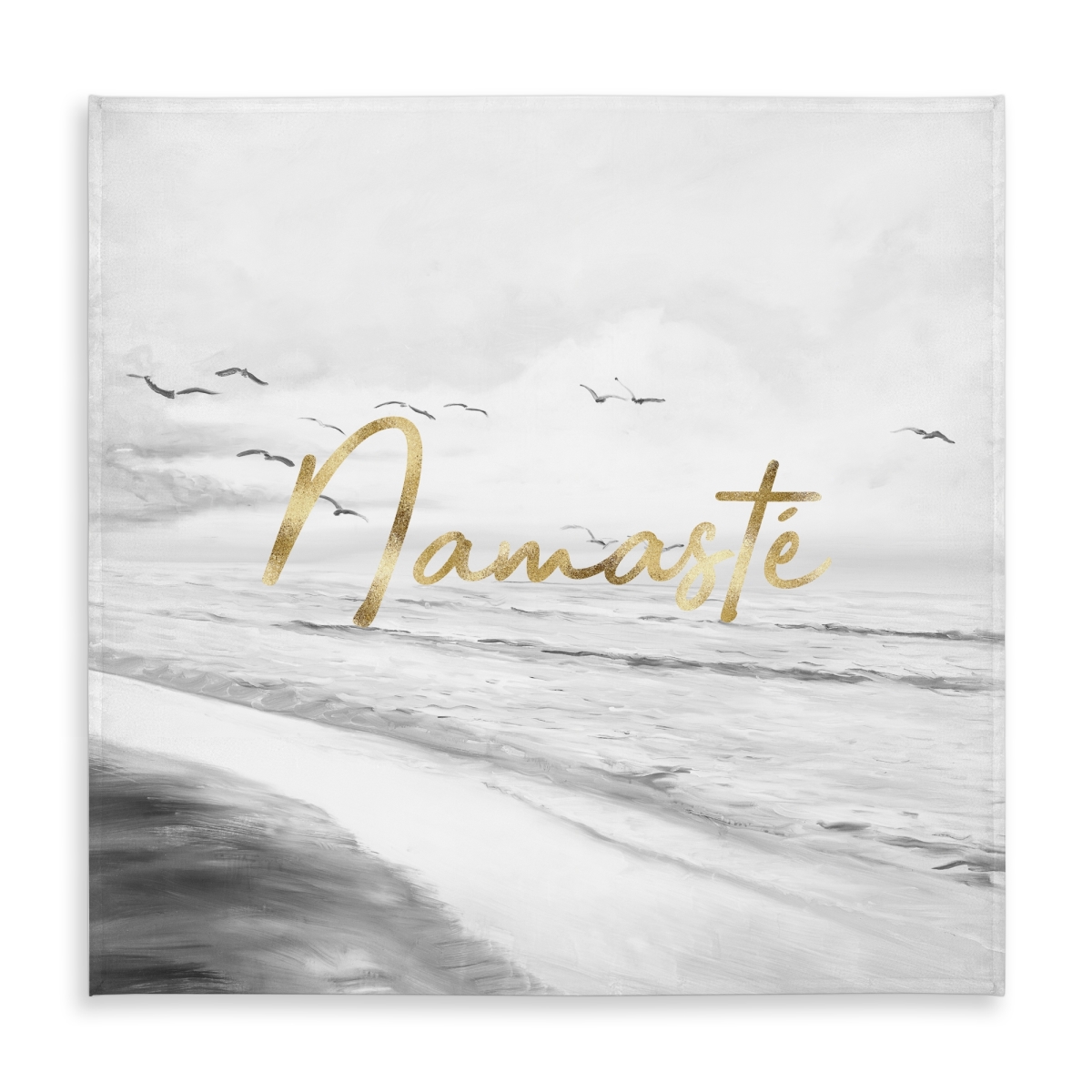 Picture of Begin Home Decor C1TC5858S3P2OF 58 x 58 in. Namaste Sea Bedroom Tablecloth - Motivational Home Decor