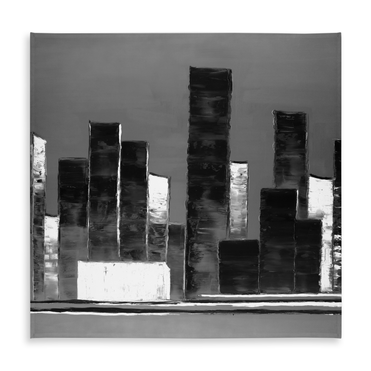 Picture of Begin Home Decor C1TC5858VZMFIX Abstract Buildings Tablecloth - Indoor & Outdoor Home Decor - 58 x 58 in.