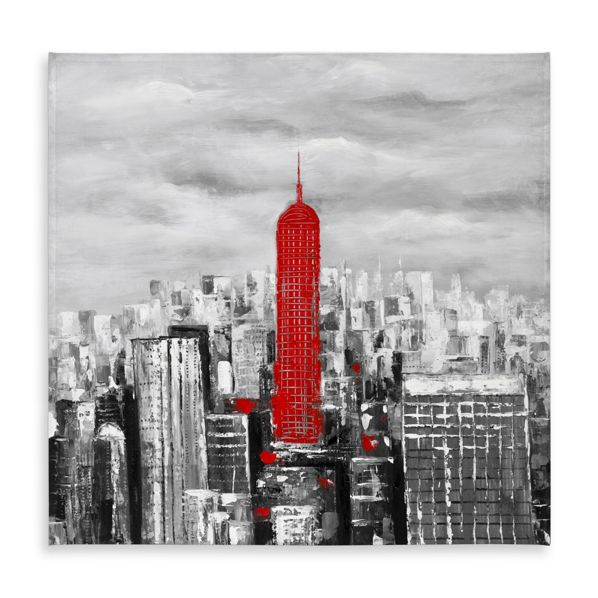 Picture of Begin Home Decor C1TC5858AW6RX6 58 x 58 in. Empire State Building Tablecloth - Home Decor Indoor & Outdoor
