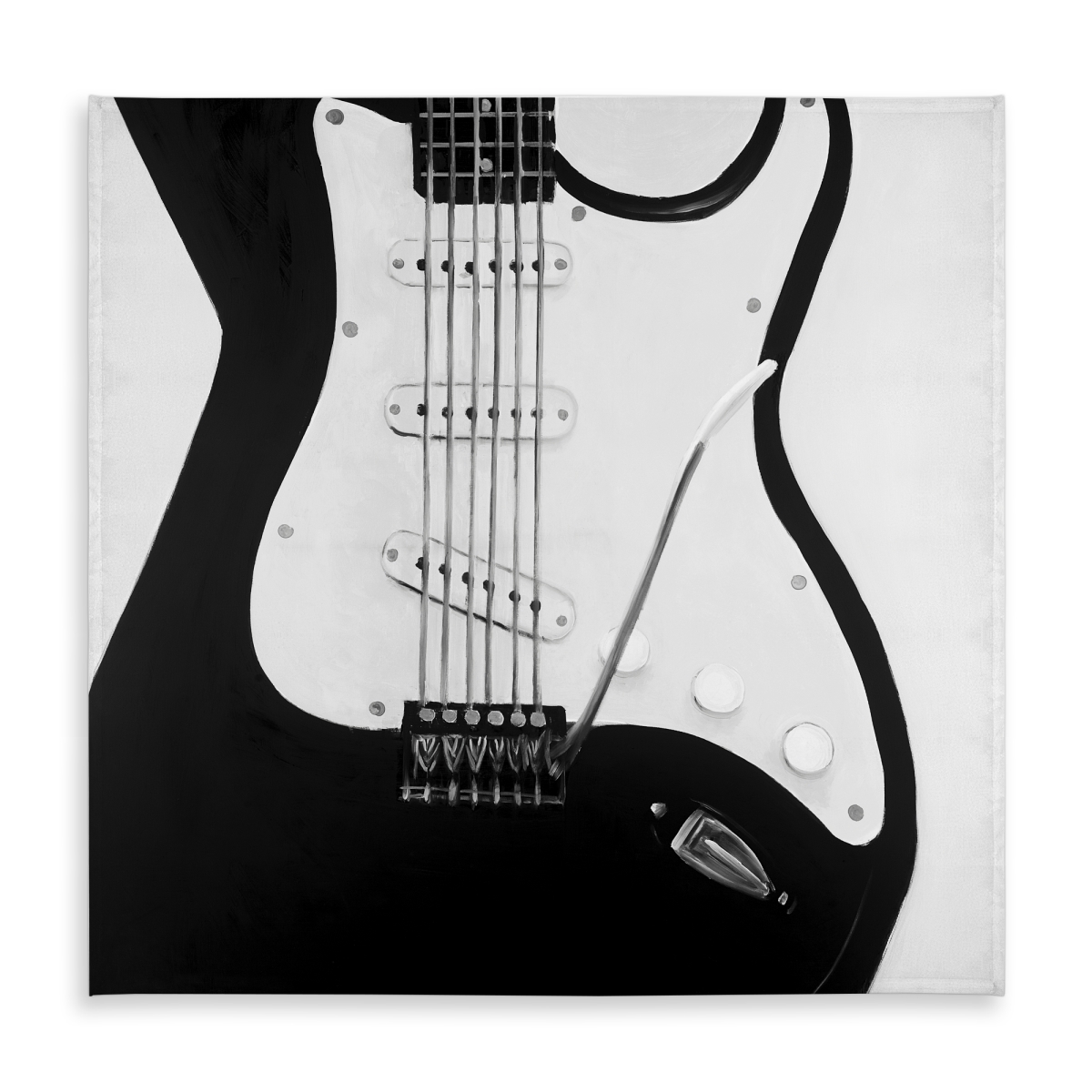 Picture of Begin Home Decor C1TC5858OR6L4B 58 x 58 in. Black Electric Guitar Tablecloth - Indoor & Outdoor Home Decor