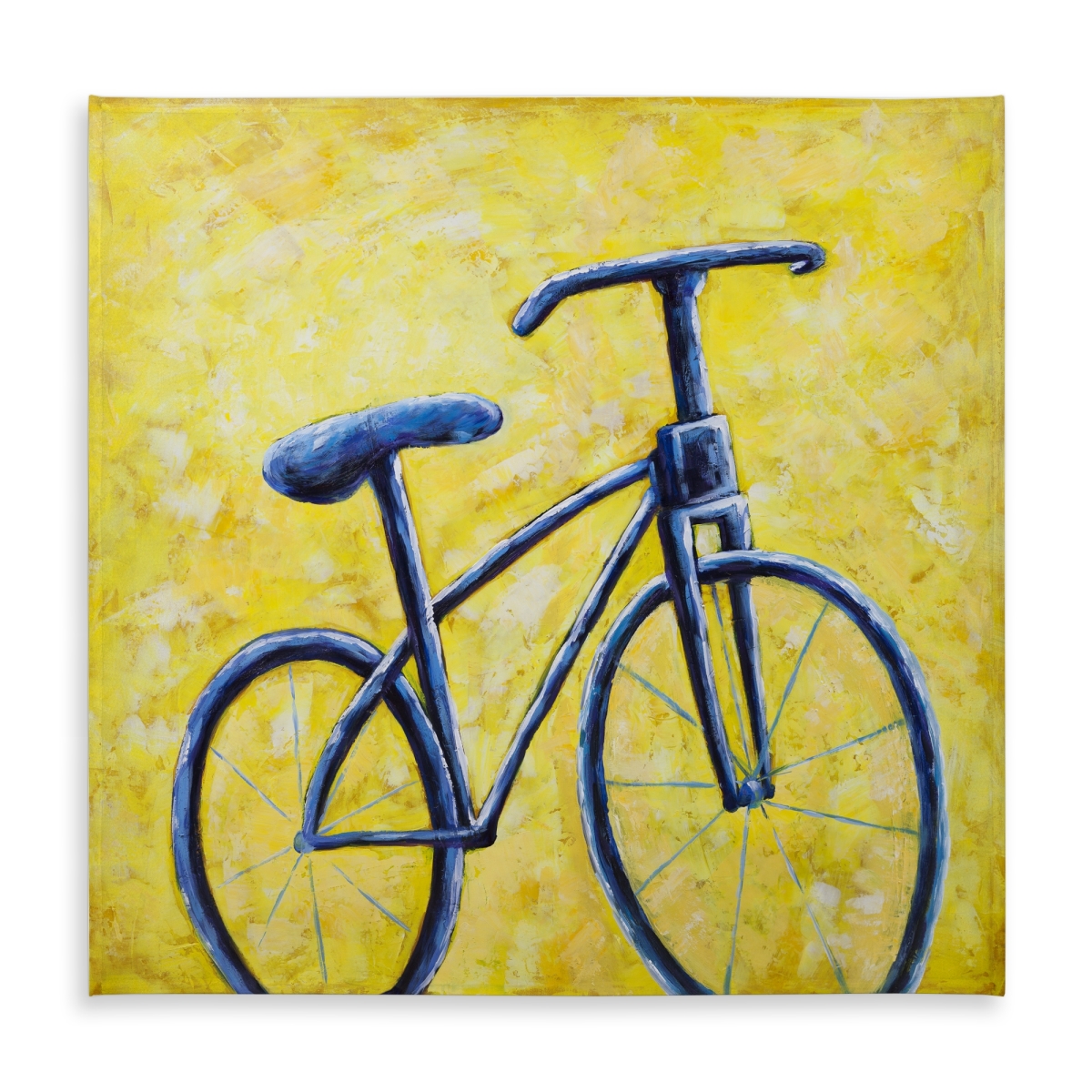 Picture of Begin Home Decor C1TC5858C3GR5H 58 x 58 in. Blue Bike Abstract Tablecloth - Hobbies Bedroom Sports Decor