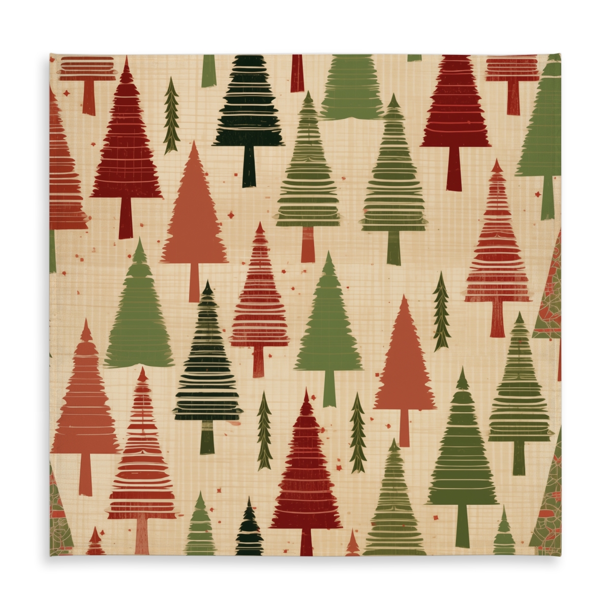 Picture of Begin Home Decor C1TC585835UE2Y 58 x 58 in. Christmas Tree Pattern Tablecloth - Indoor Outdoor Decor
