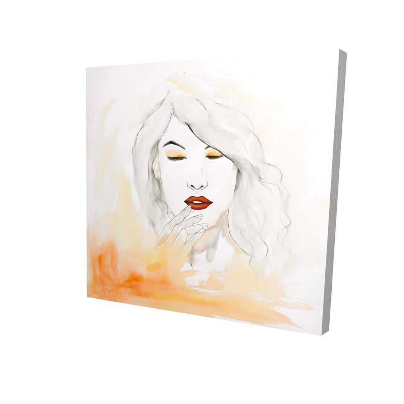8 x 8 in. Portrait In Watercolor-Print on Canvas