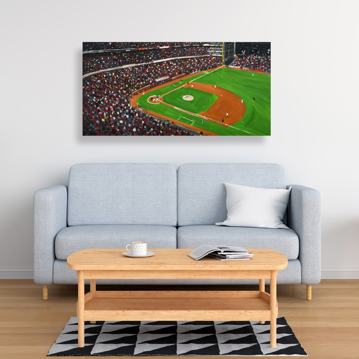 C1RC2448MS5A8J 24 x 48 in. Baseball Game - Blue Canvas Wall Art for Home Decor