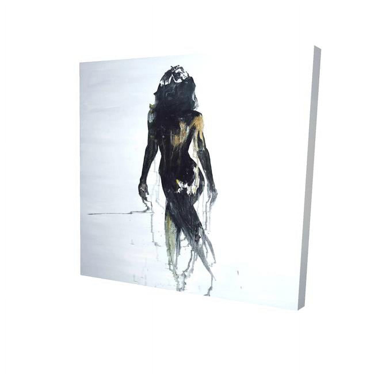 8 x 8 in. Abstract Back View of A Woman Silhouette-Print on Canvas