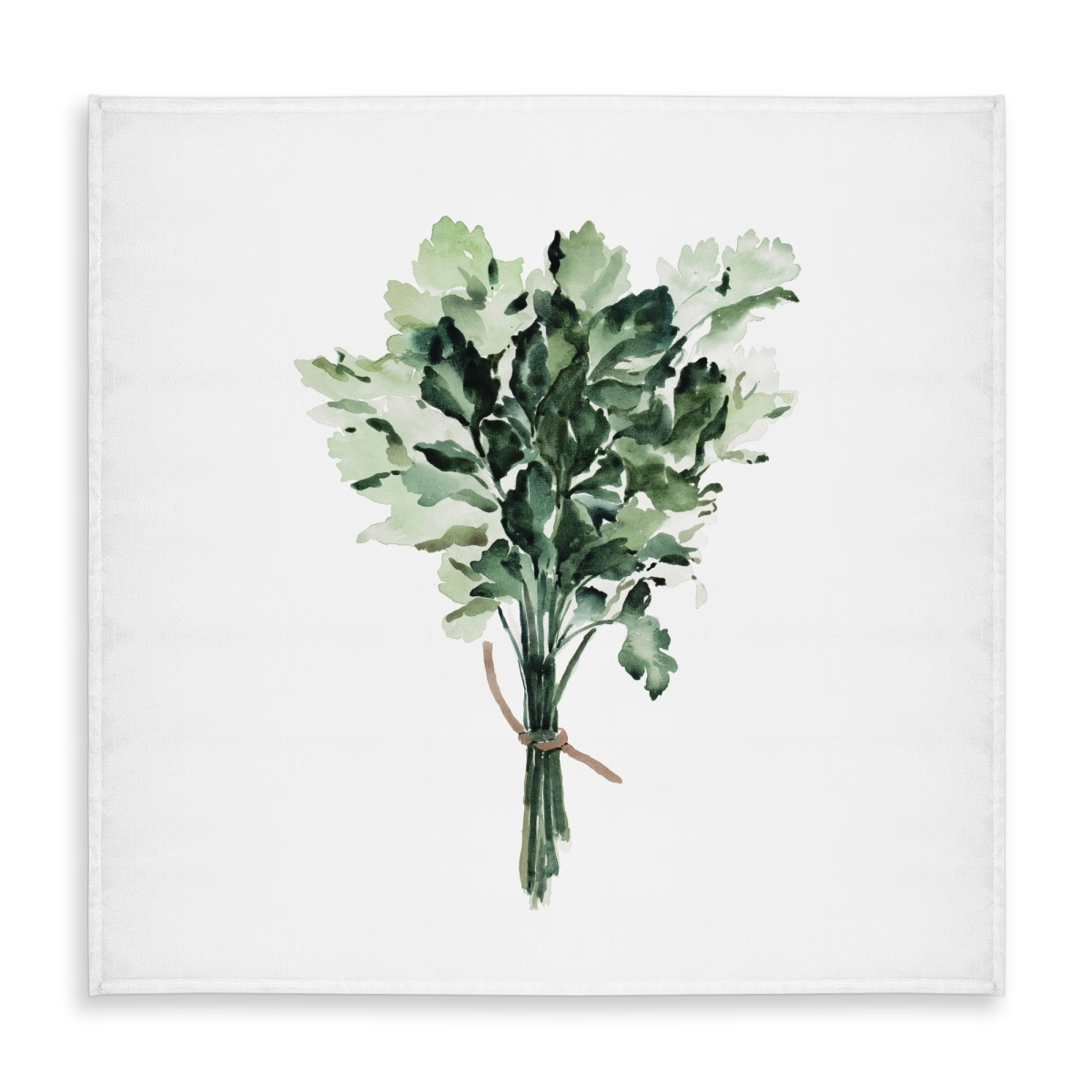 Picture of Begin Home Decor C1TC5858ZJFS1Z 58 x 58 in. White Kitchen Leaves Tablecloth - Tied Up Persil Bundle Decor