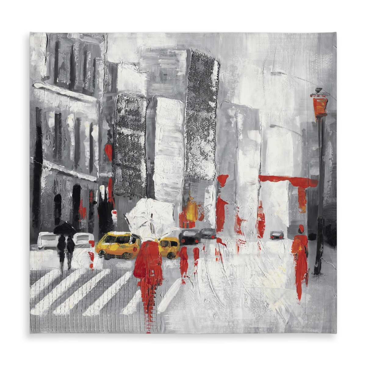 Picture of Begin Home Decor C1TC5858P9XE5U 58 x 58 in. Abstract Cloudy City Street Tablecloth - Indoor & Outdoor Decor