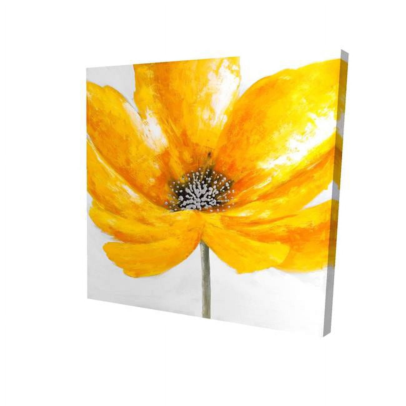 8 x 8 in. Big Yellow Flower-Print on Canvas