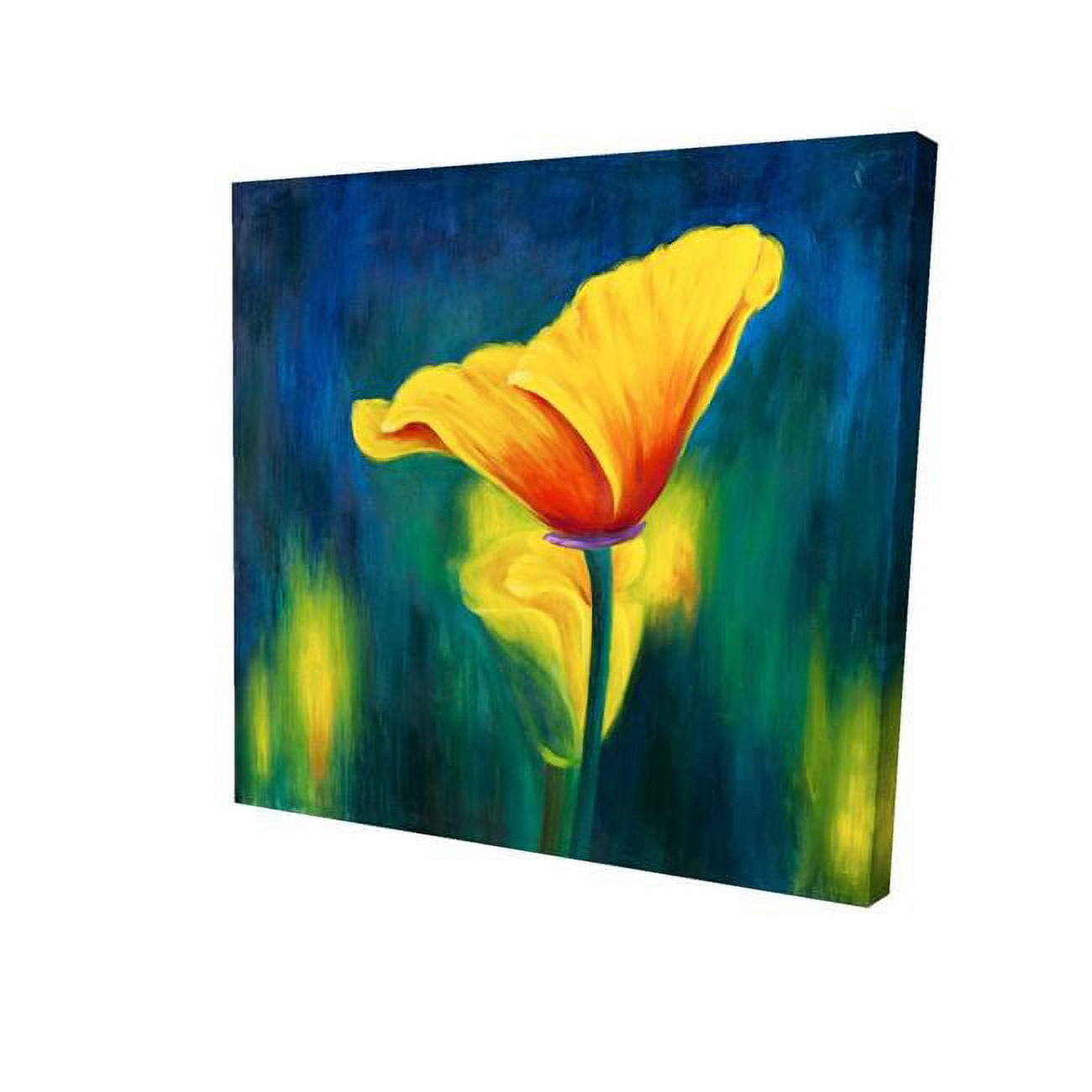 8 x 8 in. Superb Contrast Flowers-Print on Canvas