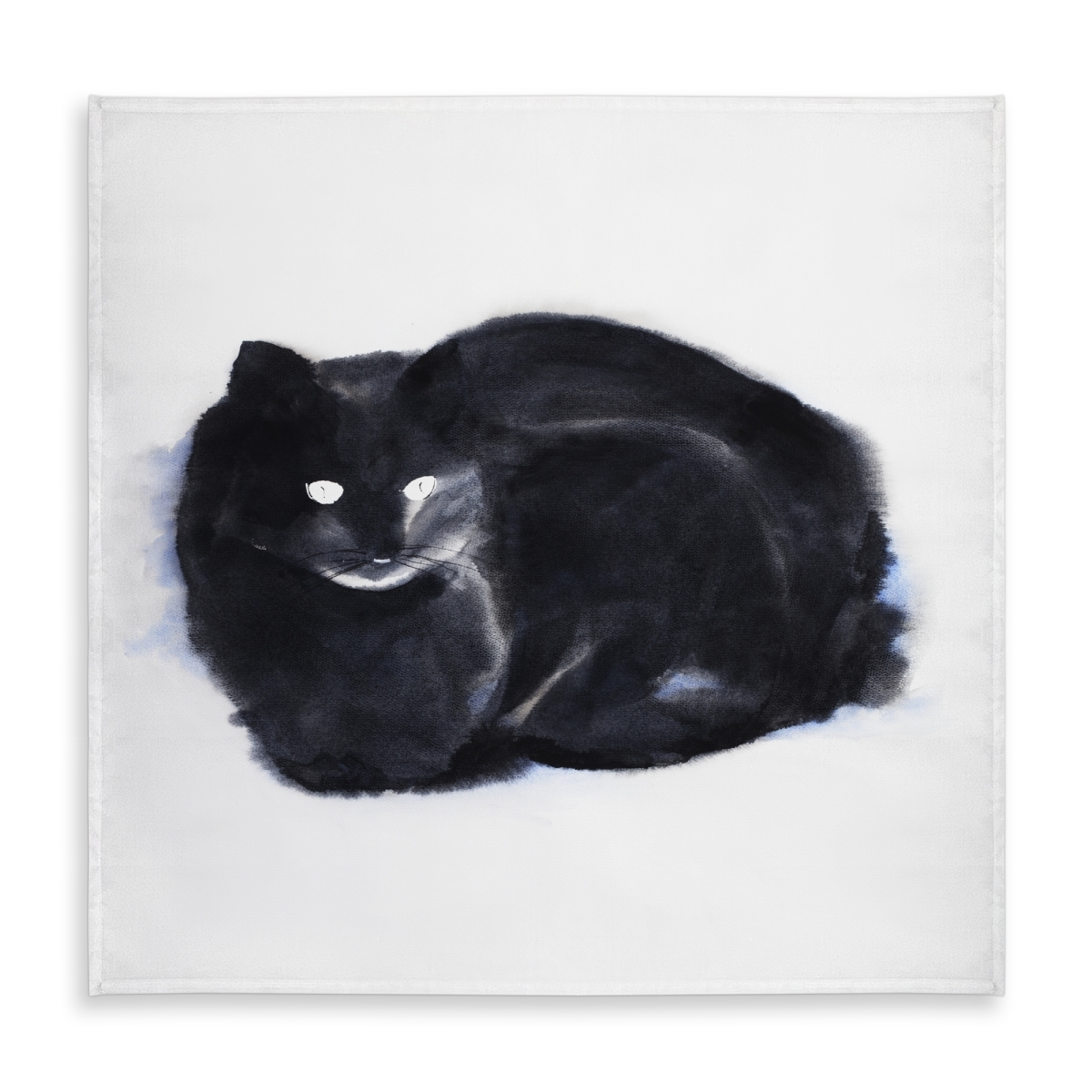 Picture of Begin Home Decor C1TC5858XX5T90 58 x 58 in. Abstract Watercolor Cat Tablecloth - Indoor & Outdoor Home Decor