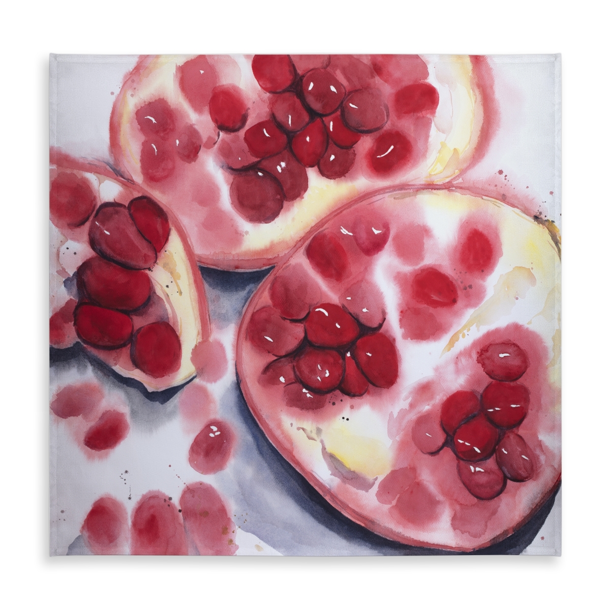 Picture of Begin Home Decor C1TC5858RXYLPM 58 x 58 in. Pomegranate Pieces Tablecloth - Indoor & Outdoor Home Decor
