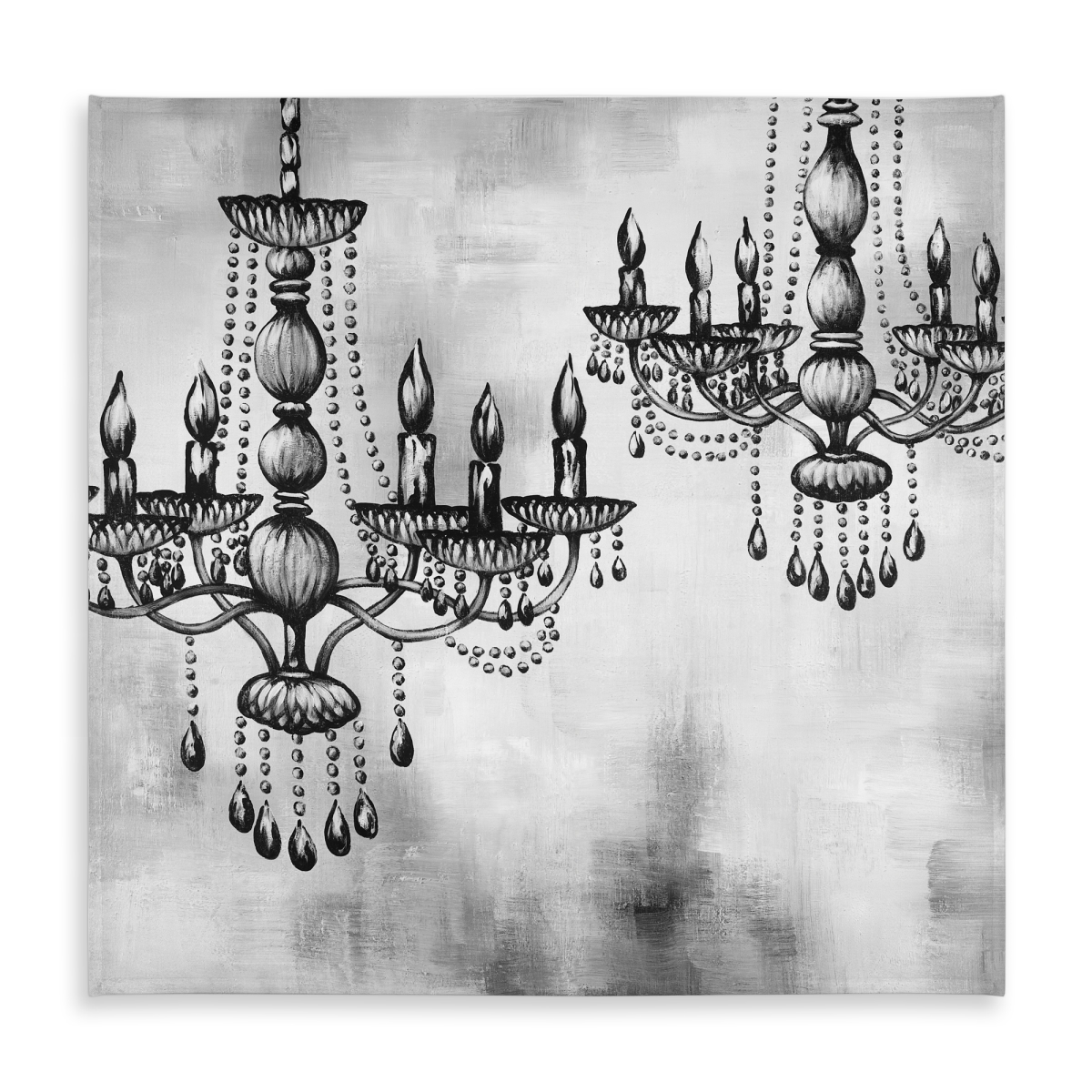 Picture of Begin Home Decor C1TC5858B2SC8G 58 x 58 in. Monochrome White Tablecloth - Indoor & Outdoor Home Decor