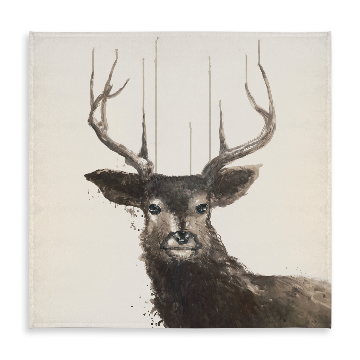 Picture of Begin Home Decor C1TC58584SXBXA 58 x 58 in. Abstract Deer Tablecloth - Brown Deer - Indoor & Outdoor Decor