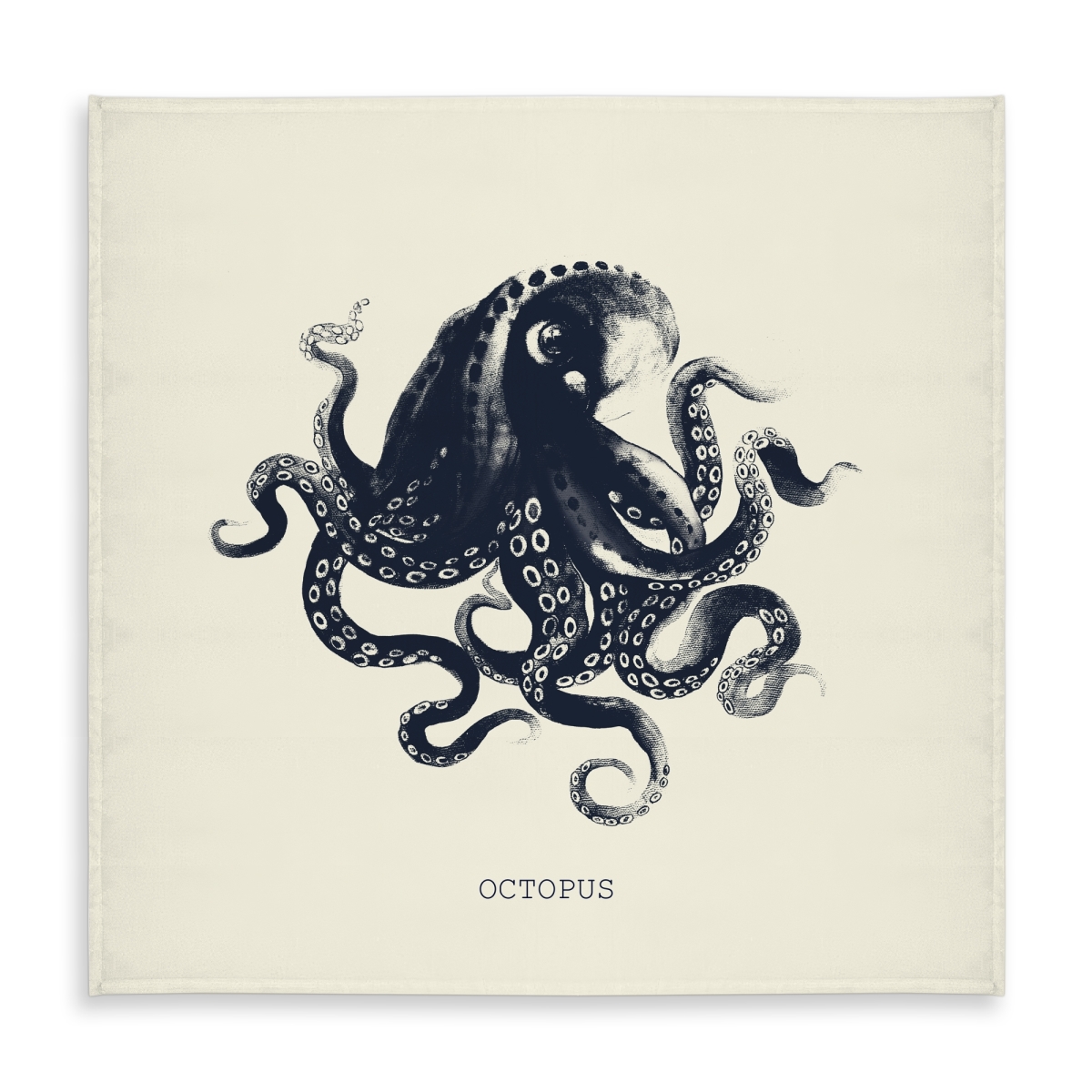 Picture of Begin Home Decor C1TC5858FXIPOP 58 x 58 in. Octopus Tablecloth - Coastal Aquatic Decor for Home & Patio