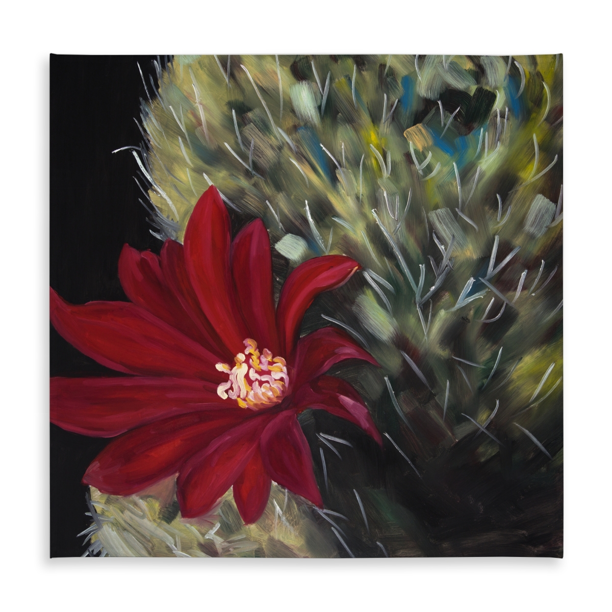 Picture of Begin Home Decor C1TC5858N2OKD6 58 x 58 in. Echinopsis Red Cactus Flower Indoor & Outdoor Tablecloth Decor