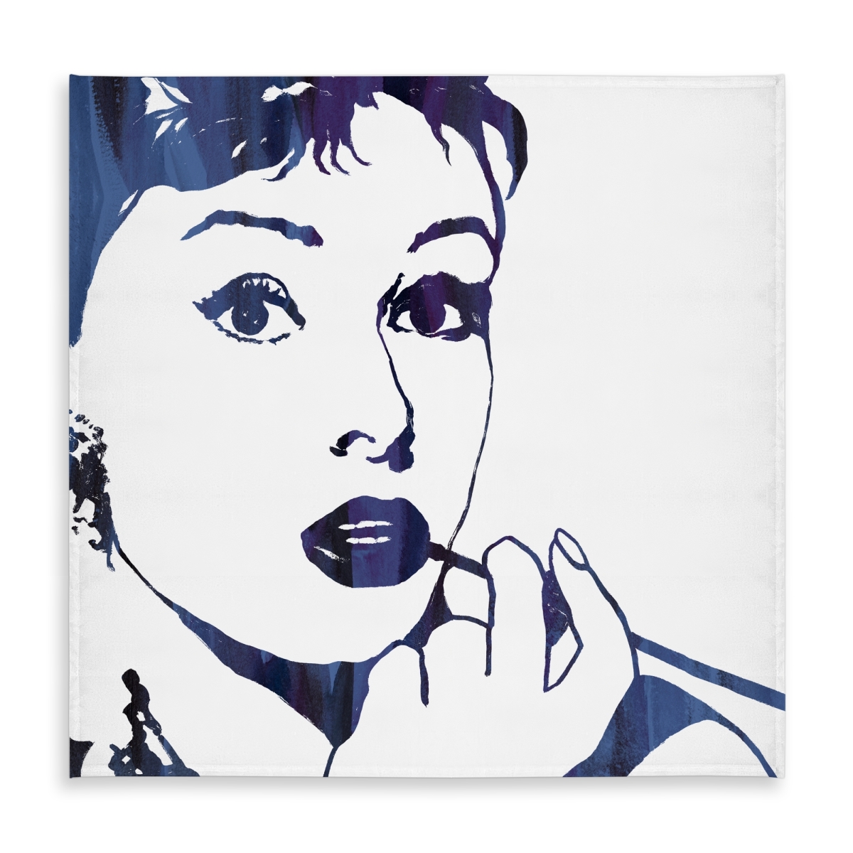 Picture of Begin Home Decor C1TC58588H5ID1 58 x 58 in. Retro Audrey Hepburn Tablecloth - Indoor & Outdoor Home Decor