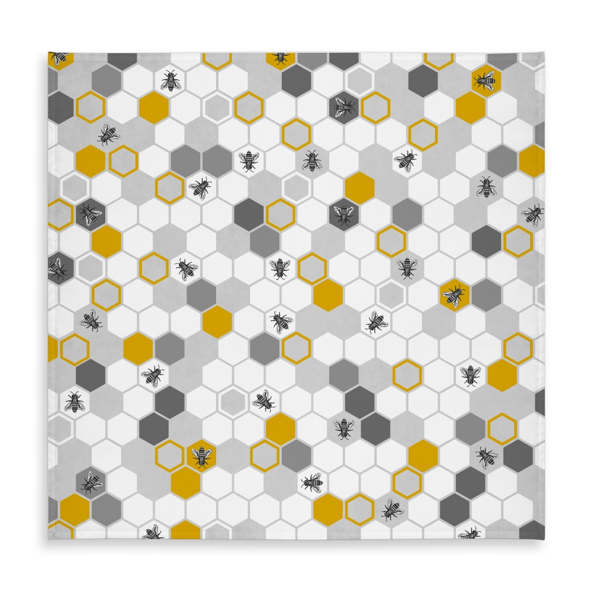 Picture of Begin Home Decor C1TC5858A5QWQE 58 x 58 in. Beehive Pattern Insect Tablecloth - Indoor & Outdoor Home Decor