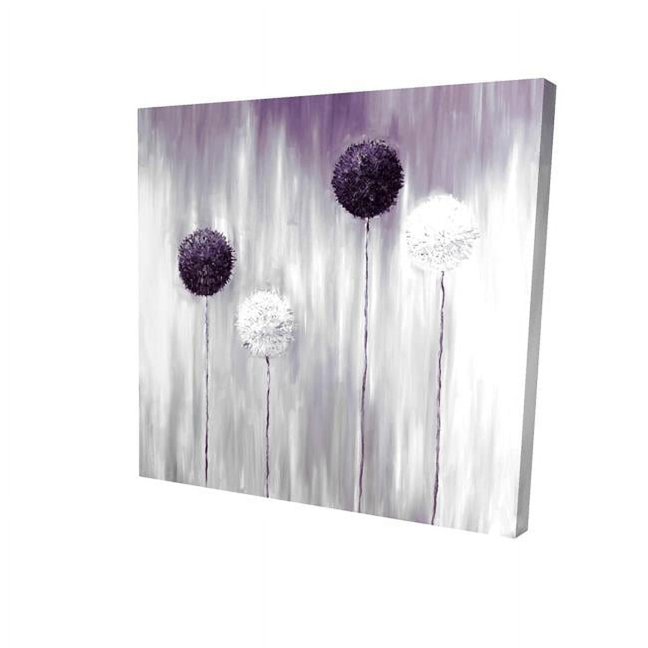 8 x 8 in. Purple Allium Flowers-Print on Canvas