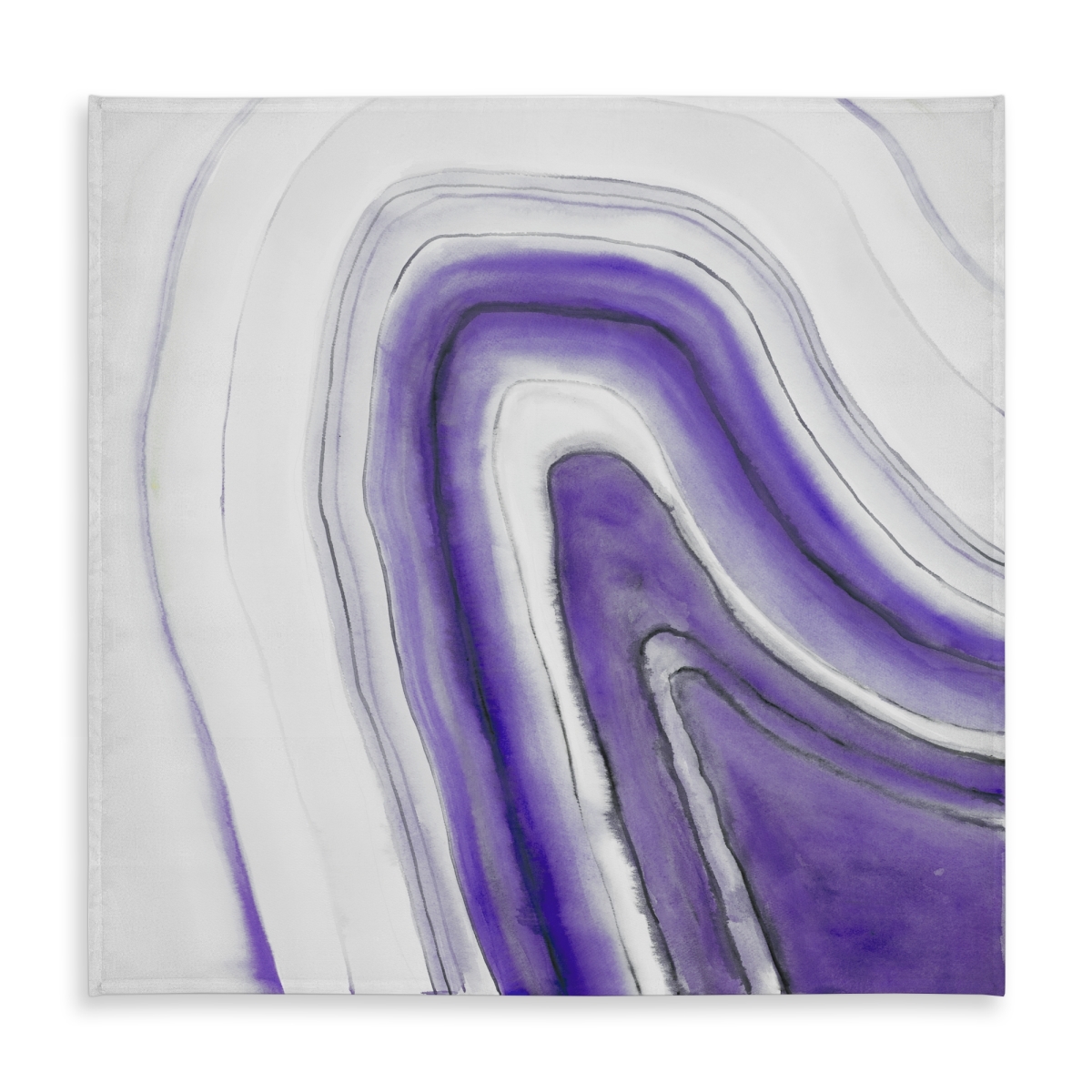 Picture of Begin Home Decor C1TC5858ZH9PND 58 x 58 in. Purple Round Geode Tablecloth - Indoor & Outdoor Home Decor