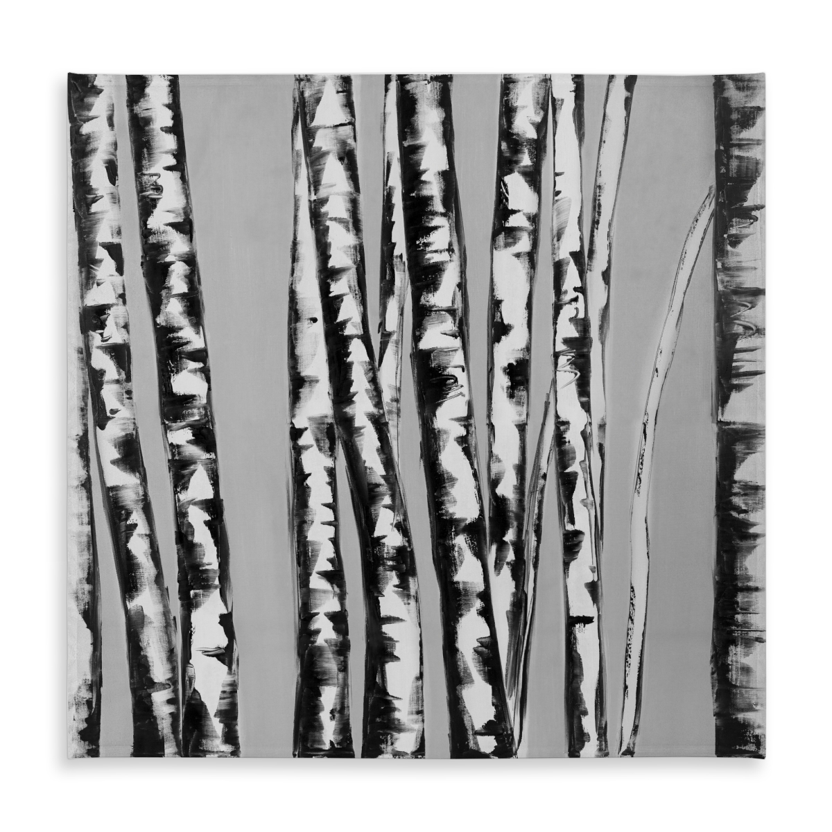 Picture of Begin Home Decor C1TC5858G22EUG 58 x 58 in. Birches Intersecting Gray Tablecloth - Indoor Outdoor Decor