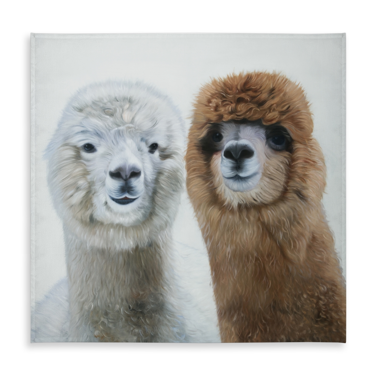 Picture of Begin Home Decor C1TC58581IXVNL 58 x 58 in. Two Llamas Rustic Tablecloth - Indoor & Outdoor Farm Decor