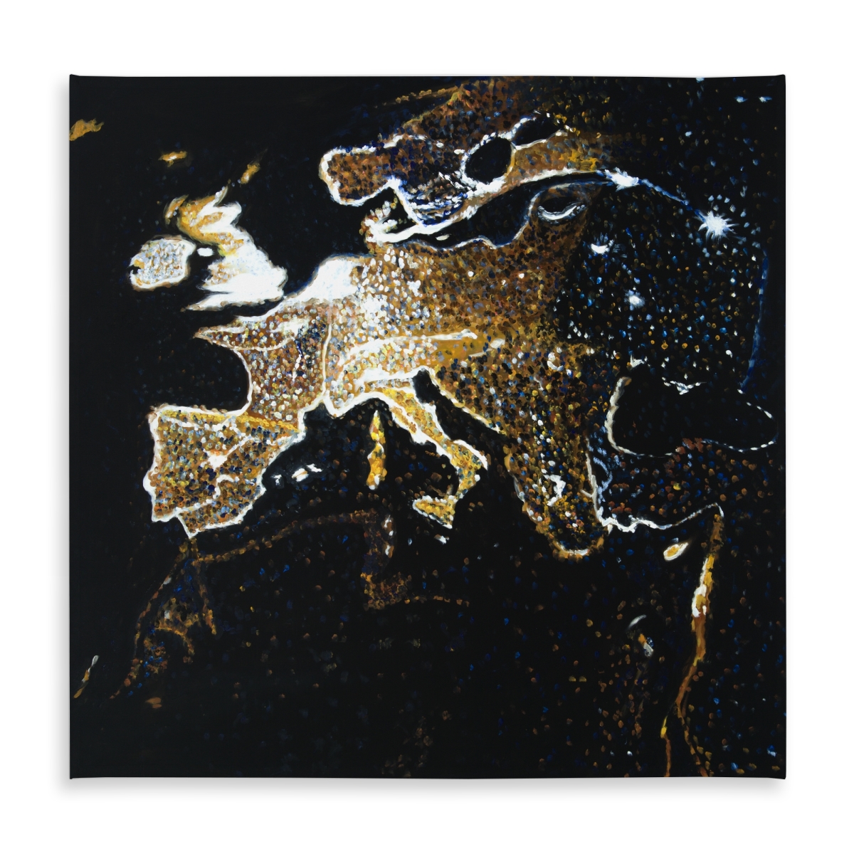Picture of Begin Home Decor C1TC5858AZYL99 58 x 58 in. European Continent Satellite View Tablecloth - Indoor & Outdoor Decor