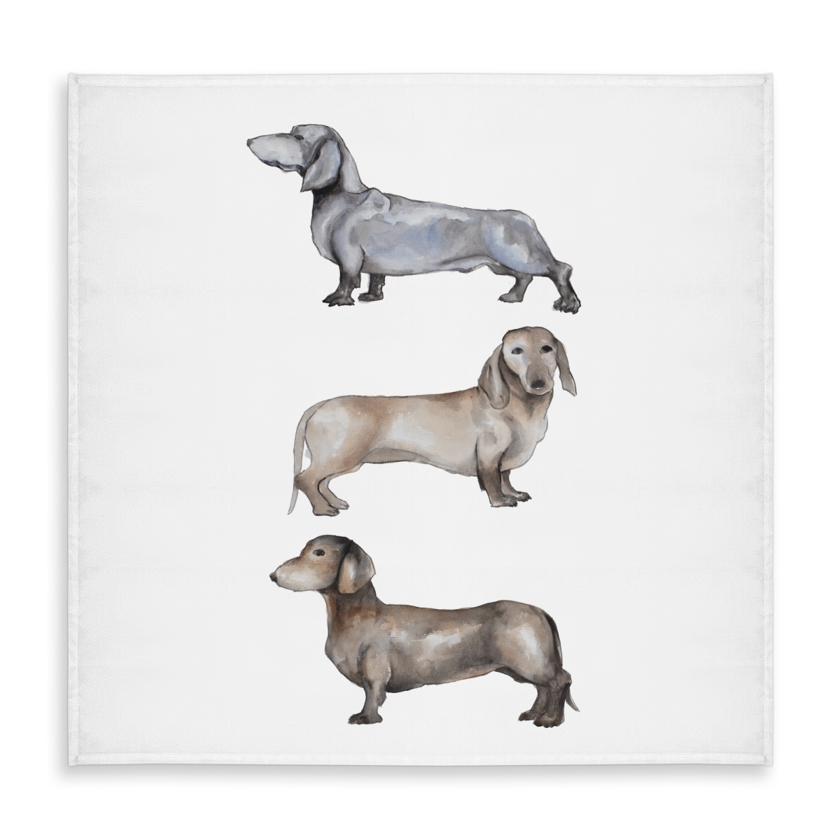 Picture of Begin Home Decor C1TC58582LO2F2 58 x 58 in. Small Dachshund Dog Tablecloth - Indoor & Outdoor Home Decor