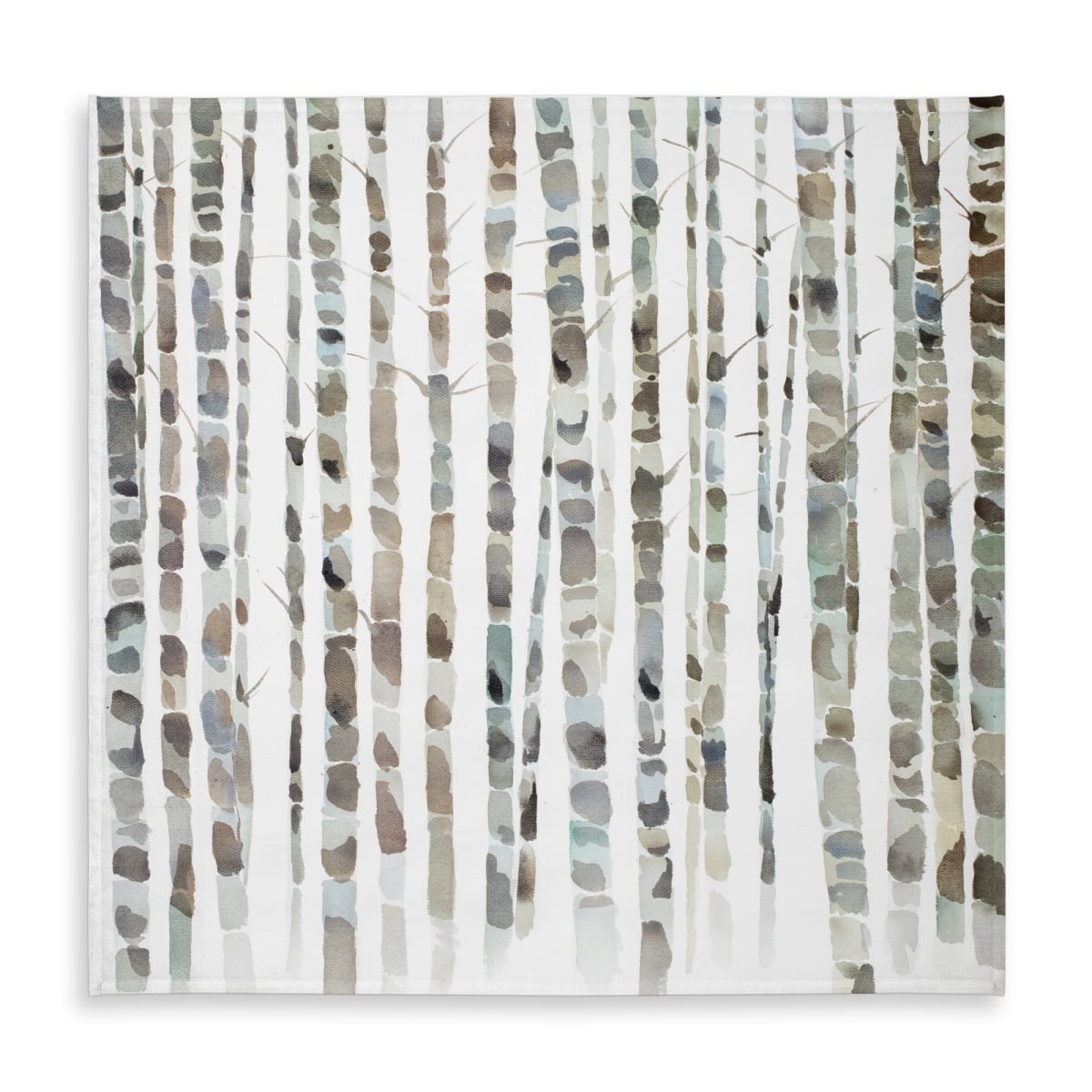 Picture of Begin Home Decor C1TC5858O22LF3 58 x 58 in. Minimalist Trees Blue Tablecloth - Watercolor Birch Forest Decor