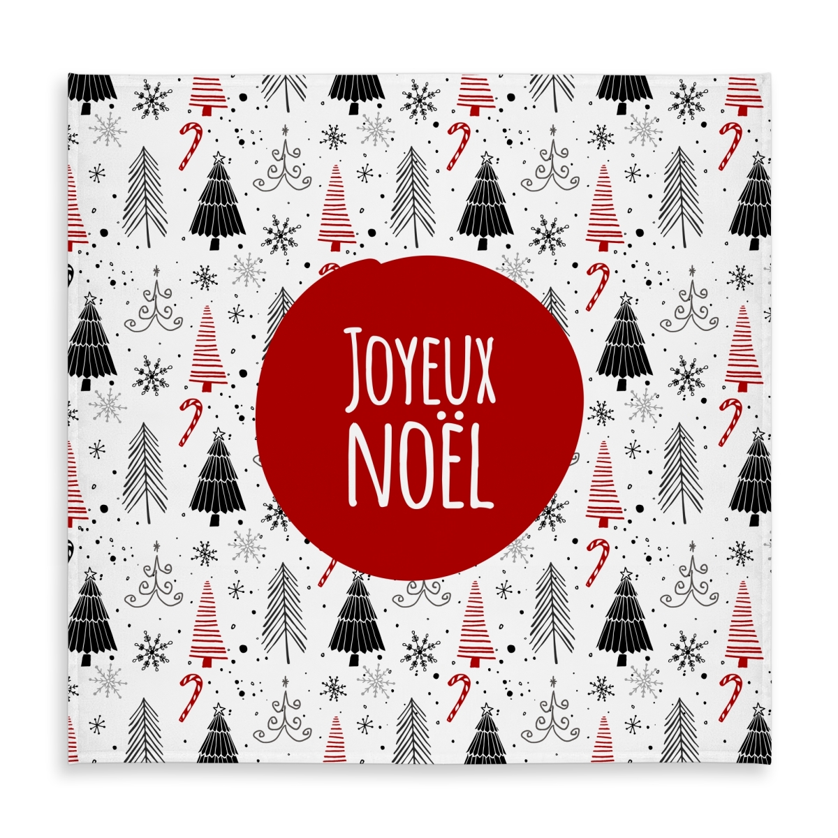 Picture of Begin Home Decor C1TC5858V5UTRU 58 x 58 in. Merry Christmas Tablecloth - Holiday Trees Indoor & Outdoor Decor