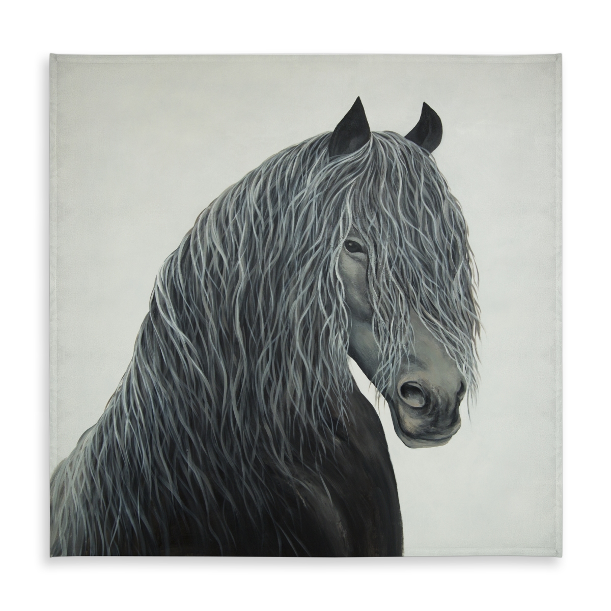 Picture of Begin Home Decor C1TC5858HBBXFW 58 x 58 in. Wild Heart Horse Tablecloth - Rustic Farm Animal Decor