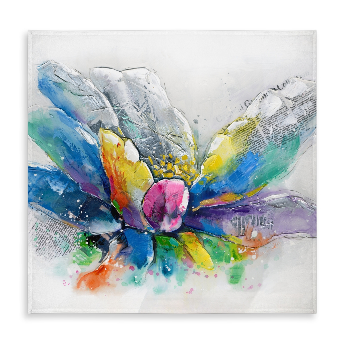 Picture of Begin Home Decor C1TC5858SI95NF 58 x 58 in. Botanical Bedroom Abstract Flower Tablecloth - Indoor & Outdoor